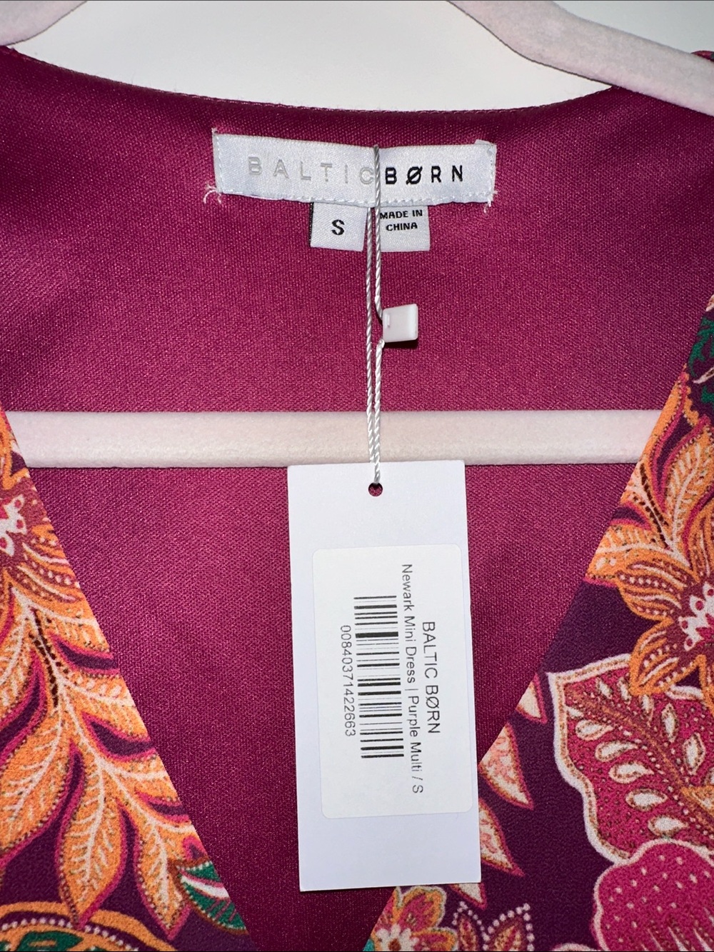 Baltic Born Floral Wrap Dress in Berry Multi - Picture 2 of 4